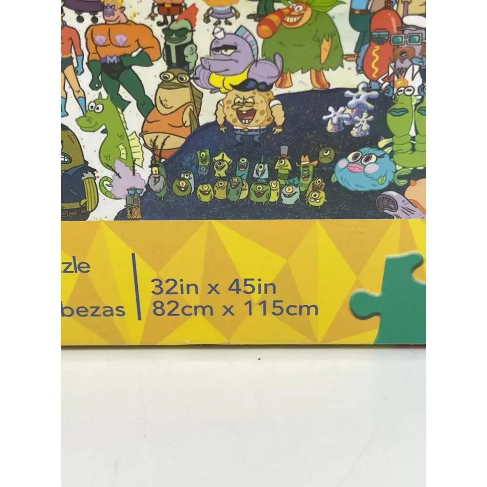 Aquarius Nickelodeon Sponge Bob Square Pants 3000 Piece Jigsaw Puzzle 32x45